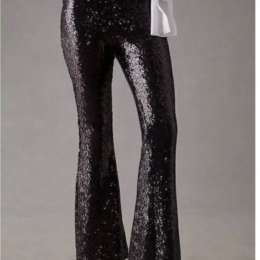 Sequin Flare Pants